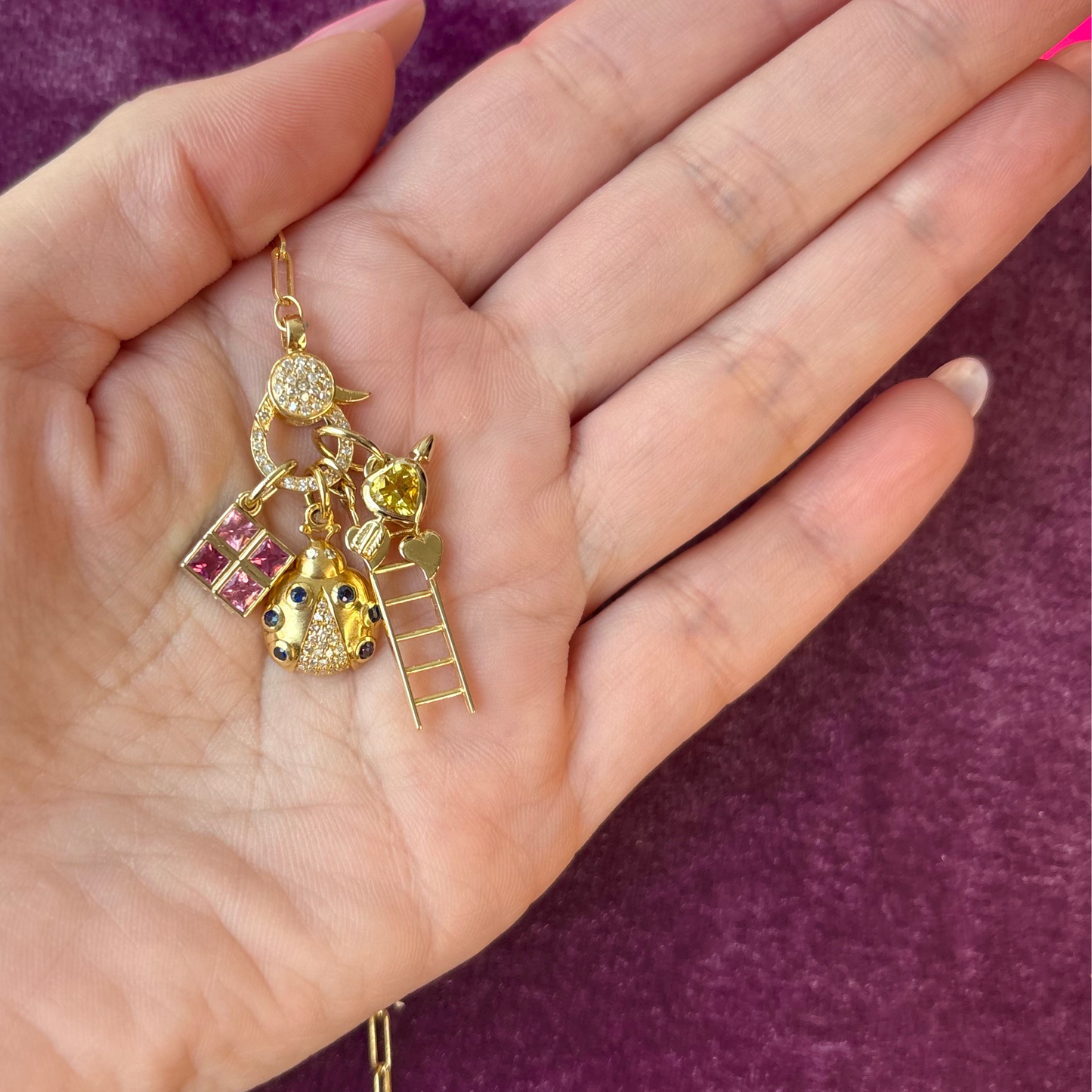14k Paperclip Chain w/ Diamond Clasp