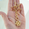 14k Opal Flower Pendant