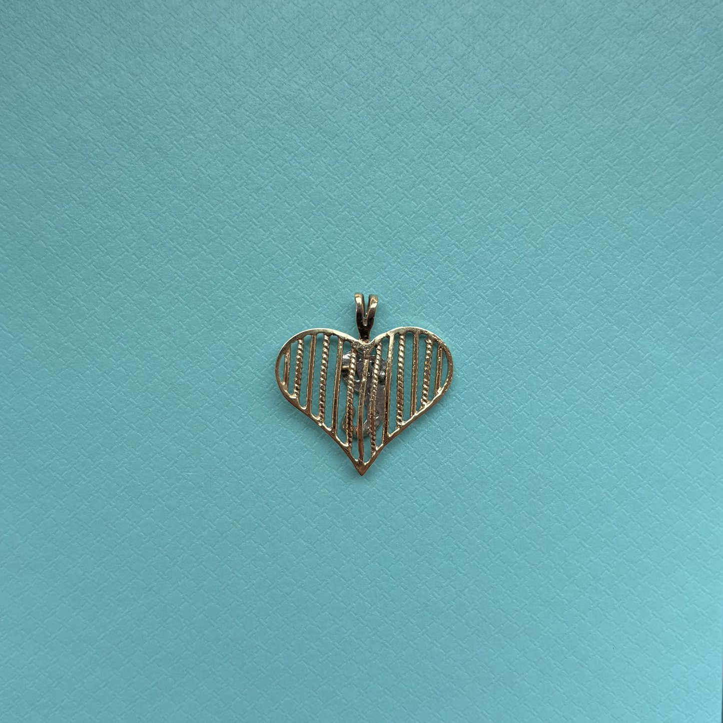 14k + Diamond Initial C/e Charm