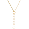 14K Rolo Lariat Chain
