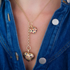 14K Rolo Lariat Chain