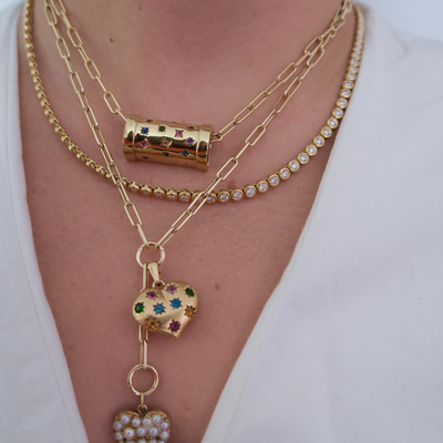 14k Rounded Paper Clip Chain