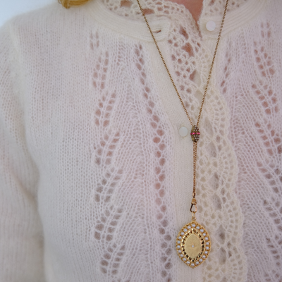 Bolo Chain w/ Pearl Slider