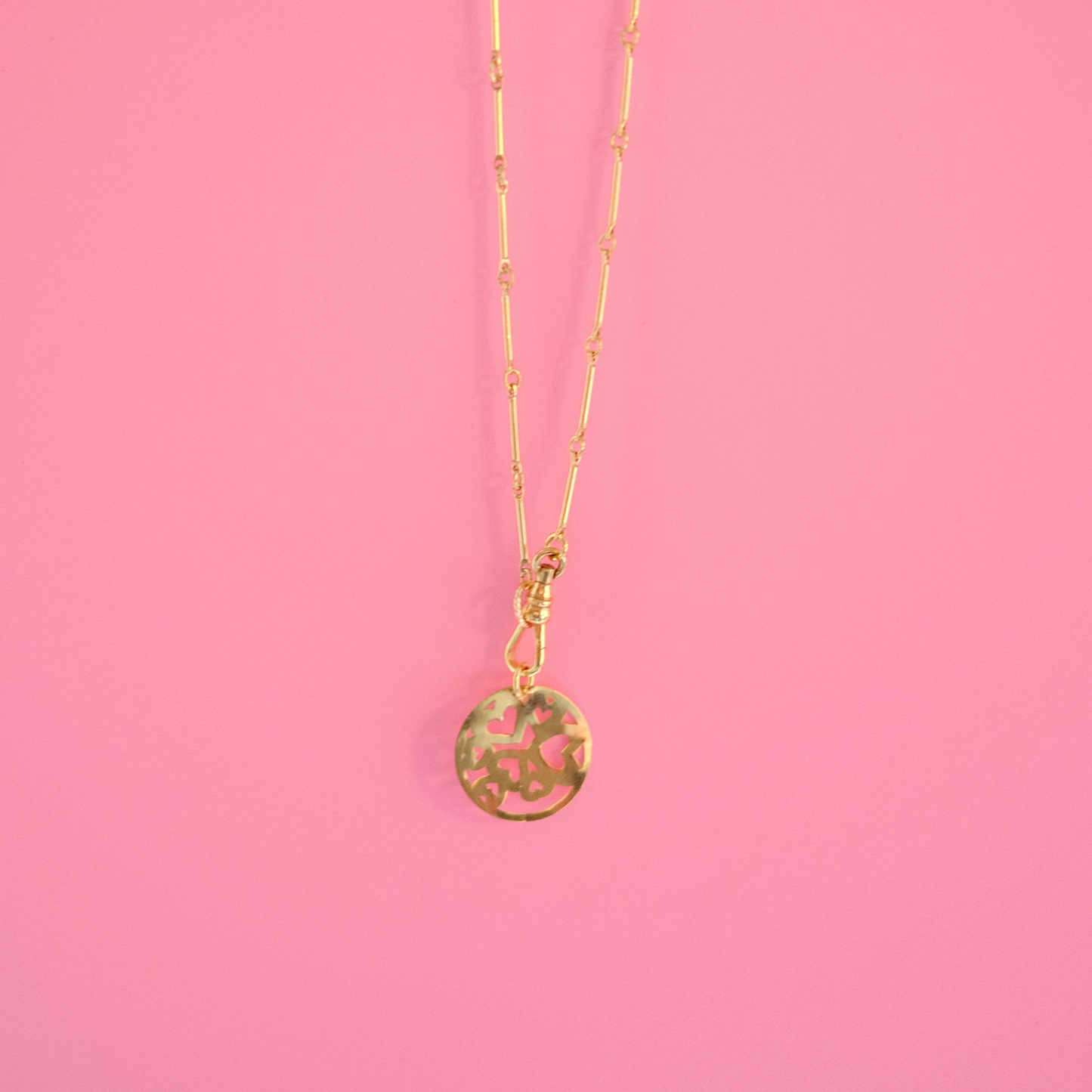 14k Heart Cut-Out Charm