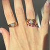 14k Ruby + Diamond Ring