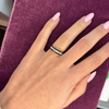 14k Sapphire + Diamond Pyramid Ring