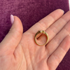 14k Emerald + Diamond Ring