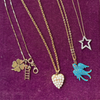 14k Seed Pearl Cluster Heart Charm