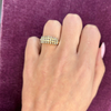 14k Diamond Pyramid Ring