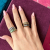 14k Diamond Pyramid Ring