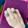 14k Diamond Pyramid Ring