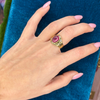 14k Pink Tourmaline + Diamond Ring