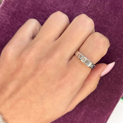 14k Diamond Baguette Ring