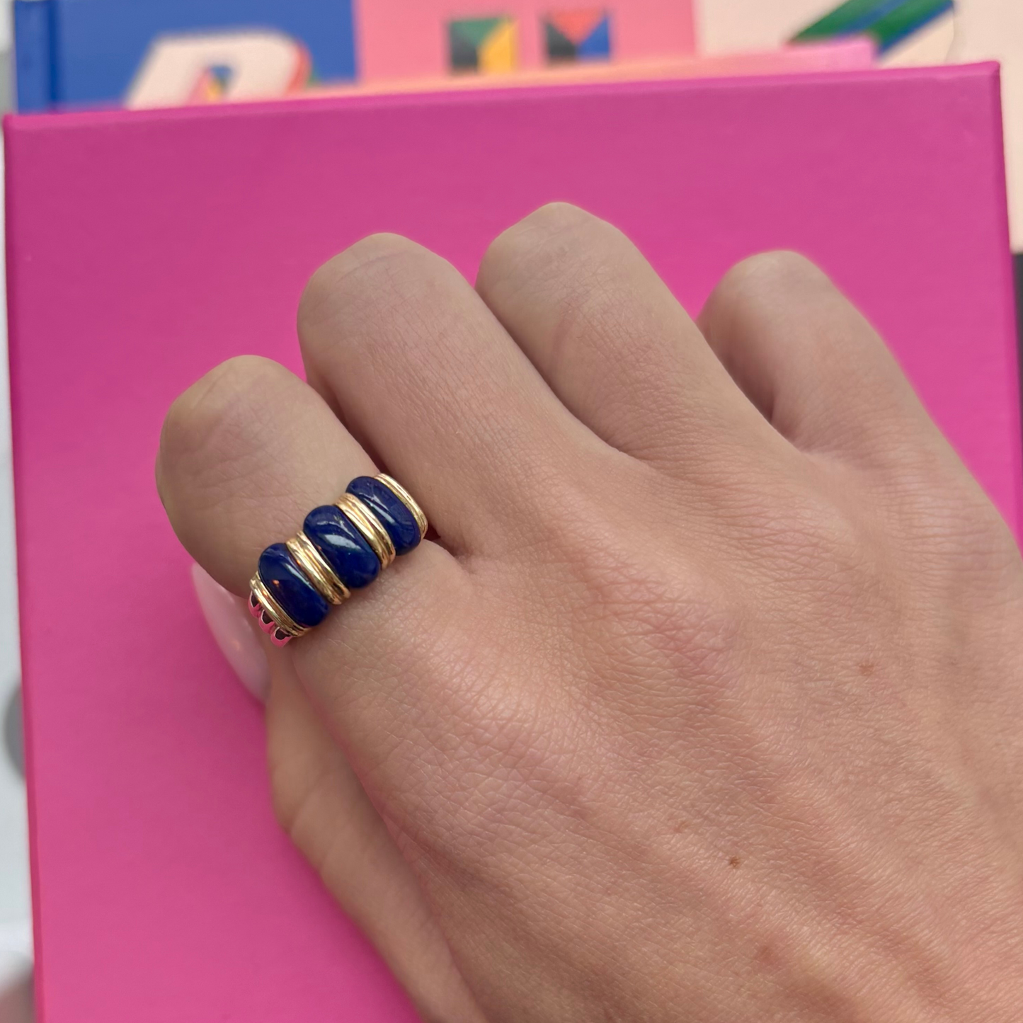 14k + Lapis Ring