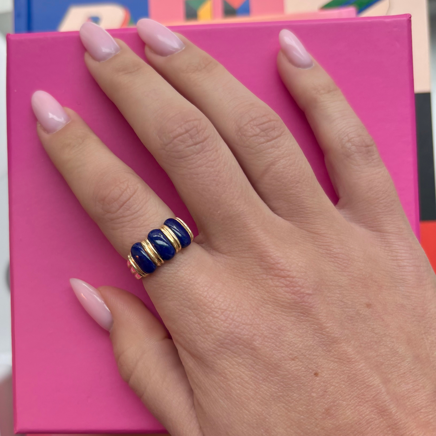 14k + Lapis Ring