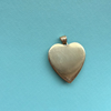 14k Fluted Heart + Pearl Charm