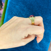 14k Pink Tourmaline + Diamond Ring