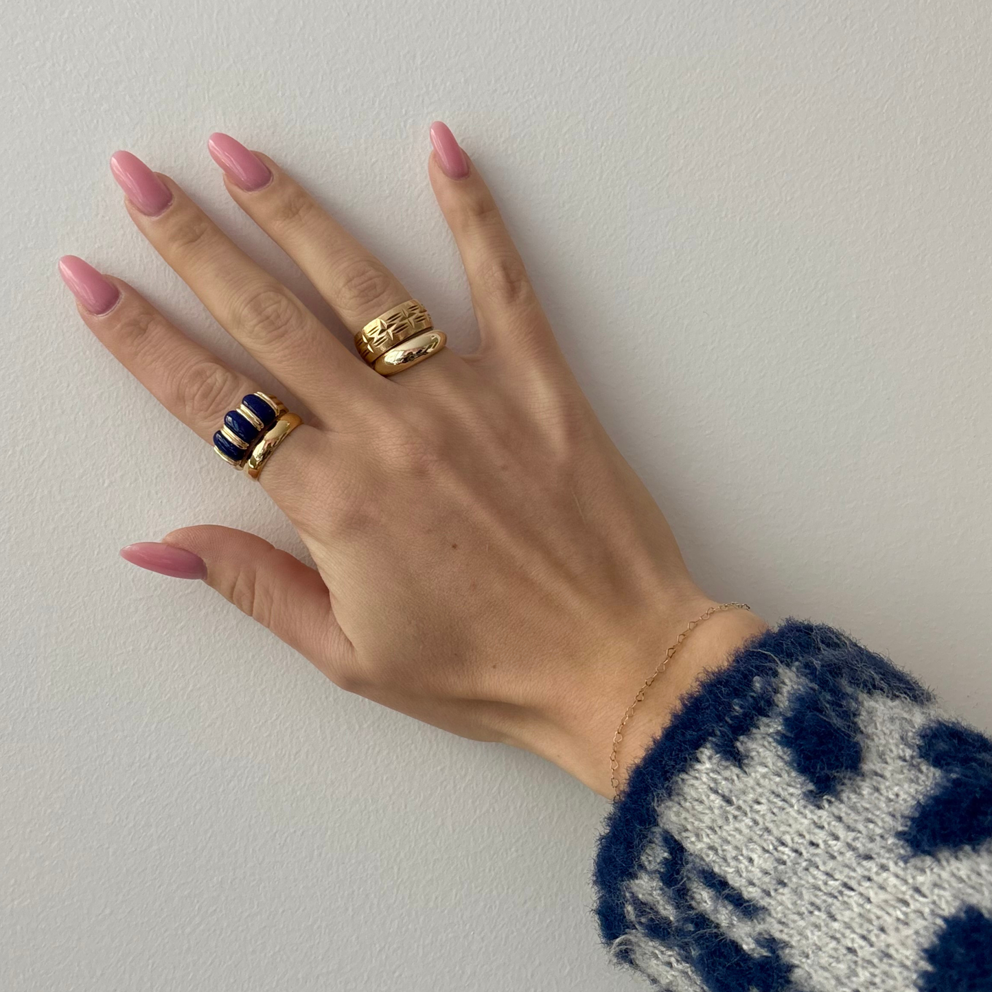 14k + Lapis Ring