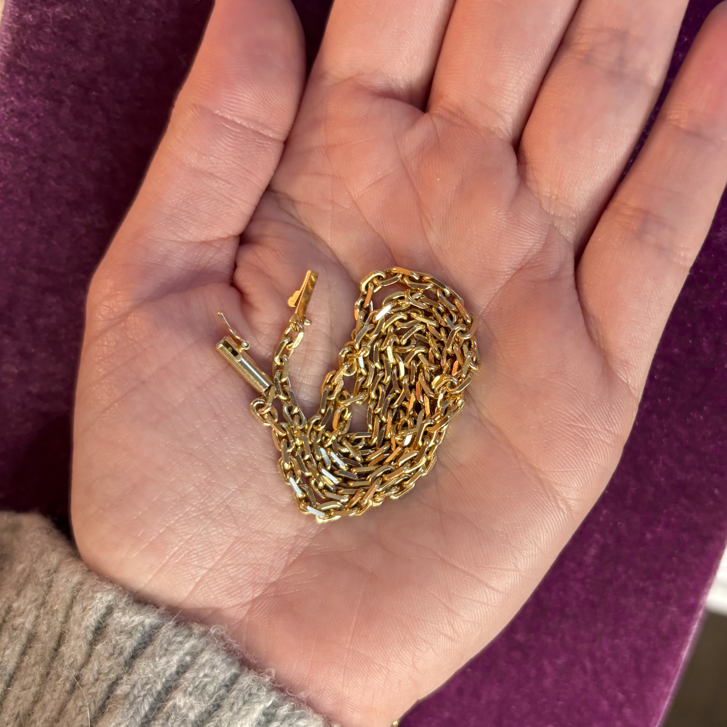 14k Solid Biker Chain
