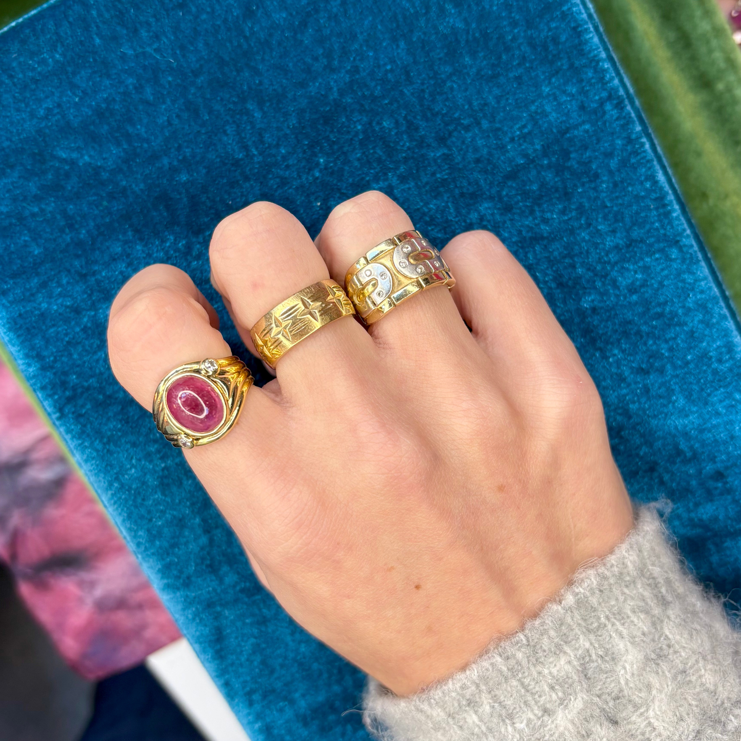14k Pink Tourmaline + Diamond Ring