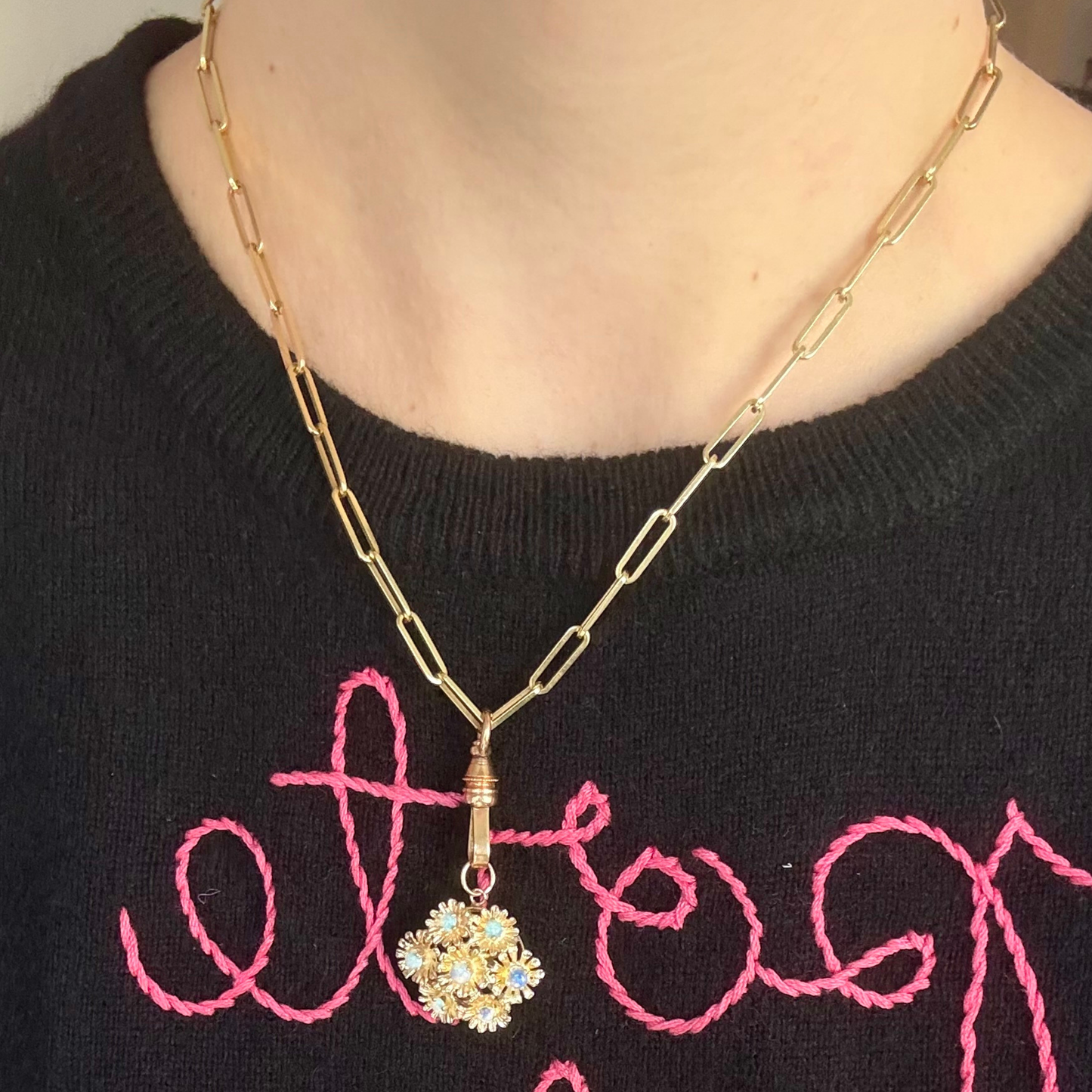 14k Solid Paperclip Chain