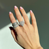 18k Pavé Diamond Heart Ring