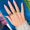 14k Pink Tourmaline + Diamond Ring