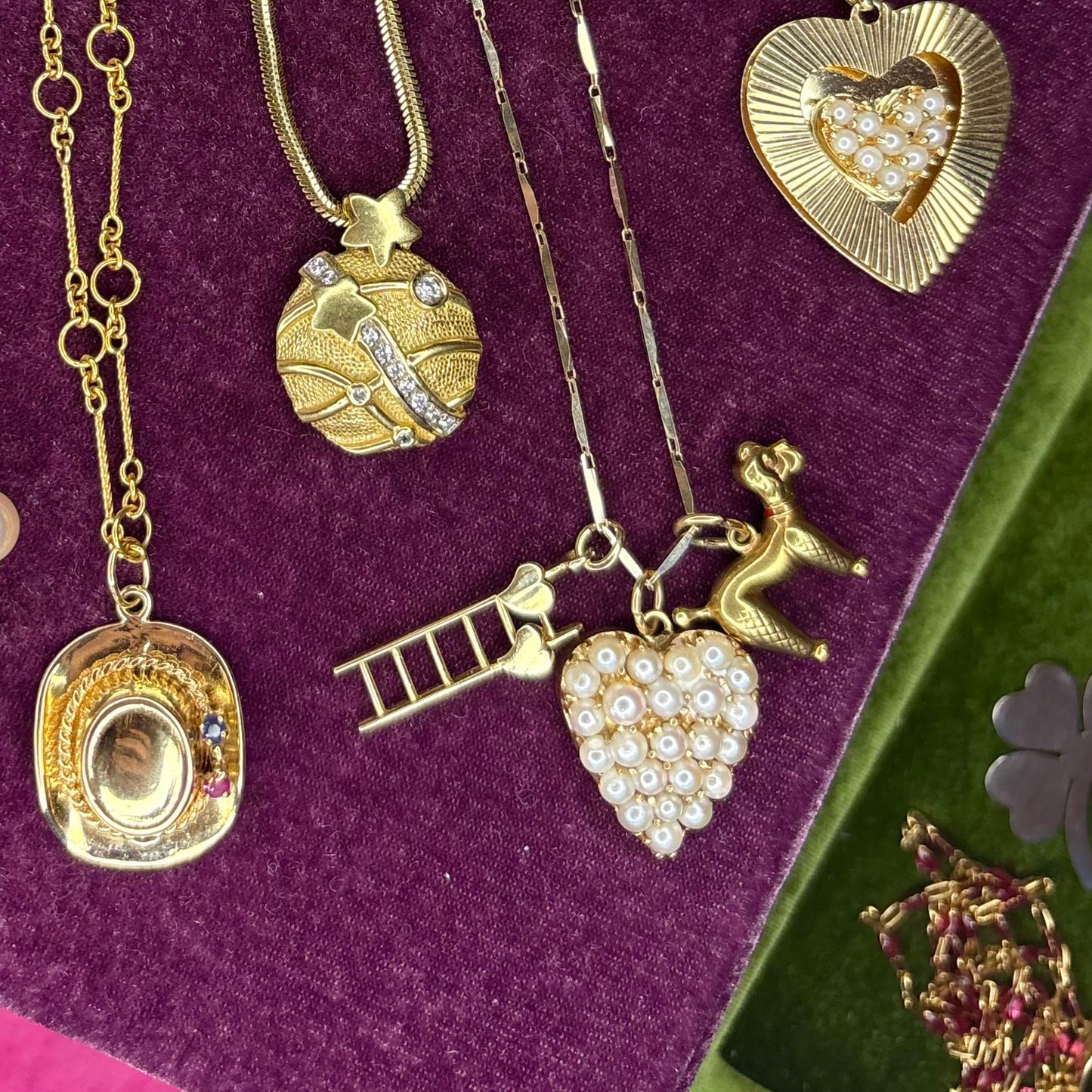 14k Love Ladder Charm
