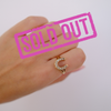 14K Gold Horse Shoe Ring w/ Diamonds