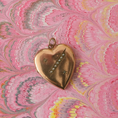 Pearl Heart Locket